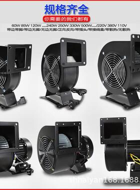 九龙大功率低噪音JS120B2E02-W双进风外转子空气净化风机JS097