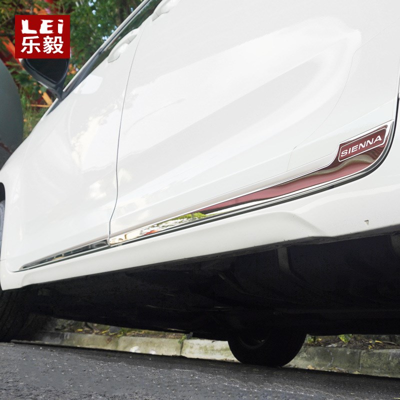 11-20款塞纳车身饰条 sienna门板防擦条车门防撞亮条改装装饰