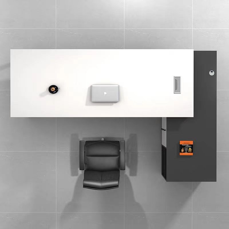 简约现代办公桌总裁大板台办公桌经理主管工作桌老板电脑桌椅组合