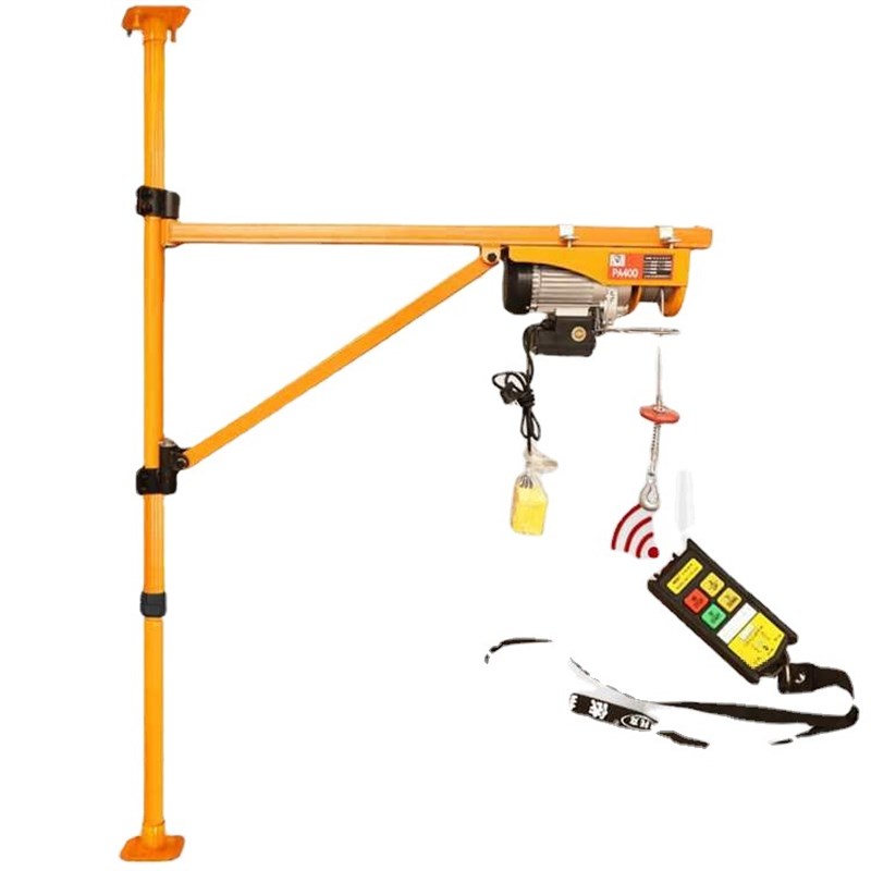 家用立式支架220V提升机墙壁吊机小型升降微型电动葫芦绞盘钢