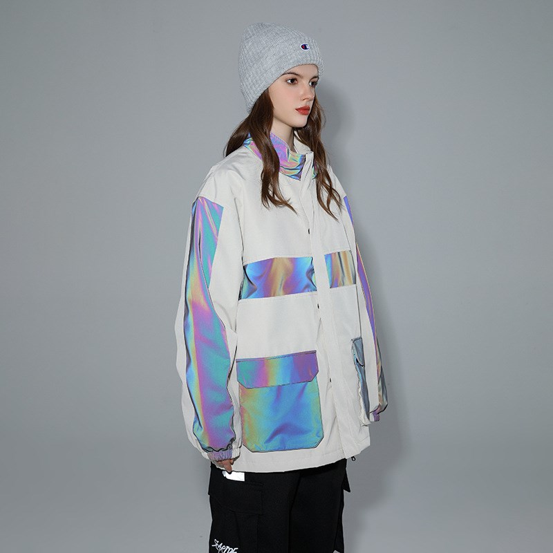 SEARIPE雪怡派新款滑雪服女男单板雪服反光银防风防水滑雪装备