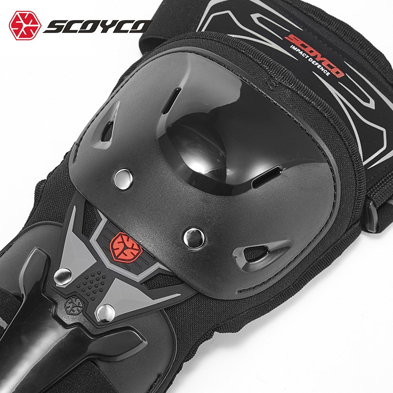 Scoyco/赛羽部品摩托车骑士护膝护肘四件套越野赛车骑行防摔护具