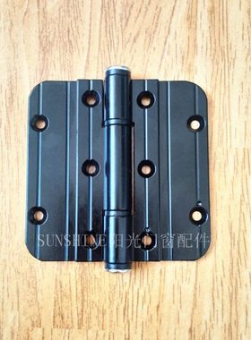 折叠门合页配件 铝合金推拉门阳台门铰链 玻璃折门门扇合页黑白色