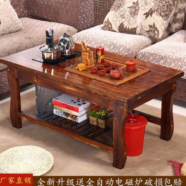 功夫茶桌茶艺茶具茶几一体桌自动茶几上水喝茶艺桌办公室客厅茶几