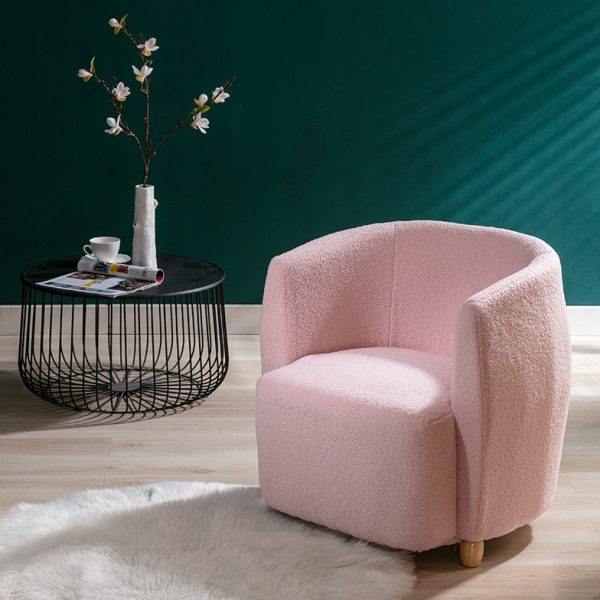 简约家用单人沙发休闲咖啡网红懒人布艺沙发椅小户型客厅双人组合