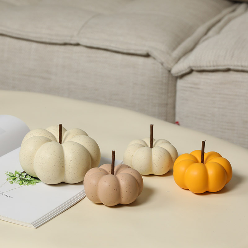 现代简约陶瓷南瓜摆件 酒柜客厅茶几玄关桌面家居软装饰品批发