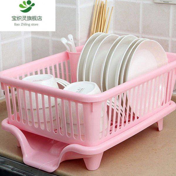 厨房放碗架 塑料用品沥水滴水碗碟架碗筷收纳置物架收纳盒收纳篮,家装主材,沥水篮,淘宝优惠券,粉丝福利购,淘宝优惠卷