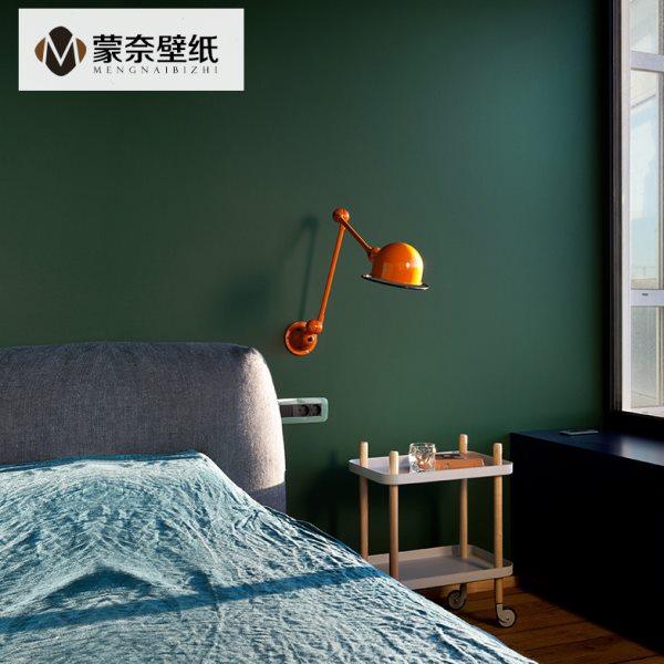 现代简约纯色素色无纺布墨绿色墙纸非自粘卧室客厅背景壁纸孔雀蓝,家装主材,无纺布墙纸,淘宝优惠券,粉丝福利购,淘宝优惠卷
