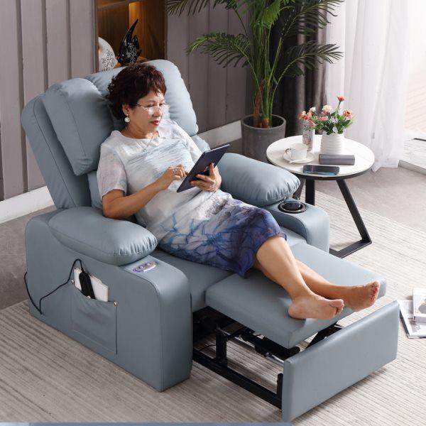 多功能电动单人沙发床两用老人家用阳台会所贵妃躺椅小户型皮艺椅,住宅家具,功能沙发,淘宝优惠券,粉丝福利购,淘宝优惠卷