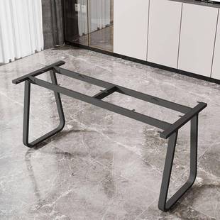 桌腿铁艺支架瓷砖岩板实木大板金属桌架大理石餐桌脚铁艺简约