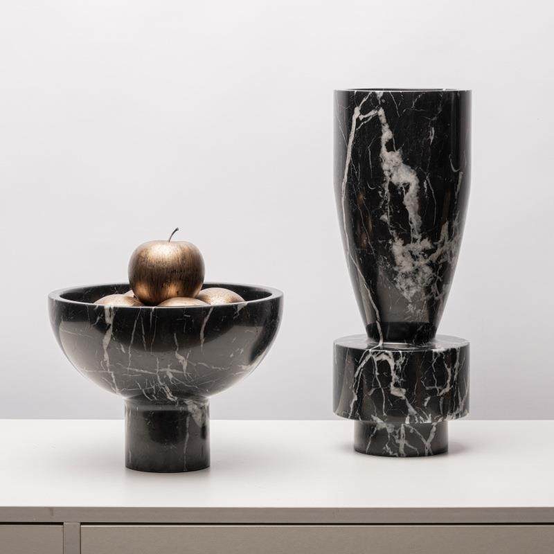 现代简约创意天然大理石花瓶摆件客厅餐桌面果盘插花器家居装饰品,工业油品/胶粘/化学/实验室用品,其他实验室设备,淘宝优惠券,粉丝福利购,淘宝优惠卷