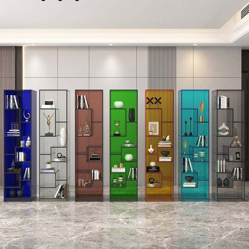 北欧简约置物架亚克力客厅收纳展示架创意多层落地书架装饰柜玻璃,工业油品/胶粘/化学/实验室用品,其他实验室设备,淘宝优惠券,粉丝福利购,淘宝优惠卷