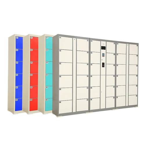 超市条码纸存包寄存柜电子密码刷卡智能存包柜人脸识别储物柜