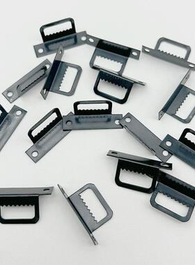 老虎扣相框画框十字绣五金配件黑色T型L型锯齿挂钩1000个包邮