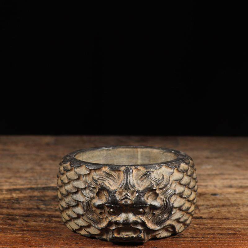 仿古天然青石雕复古怀旧龙头石钵石盆笔洗烟灰缸中式陈设装饰摆件,农用物资,其他肥料,淘宝优惠券,粉丝福利购,淘宝优惠卷