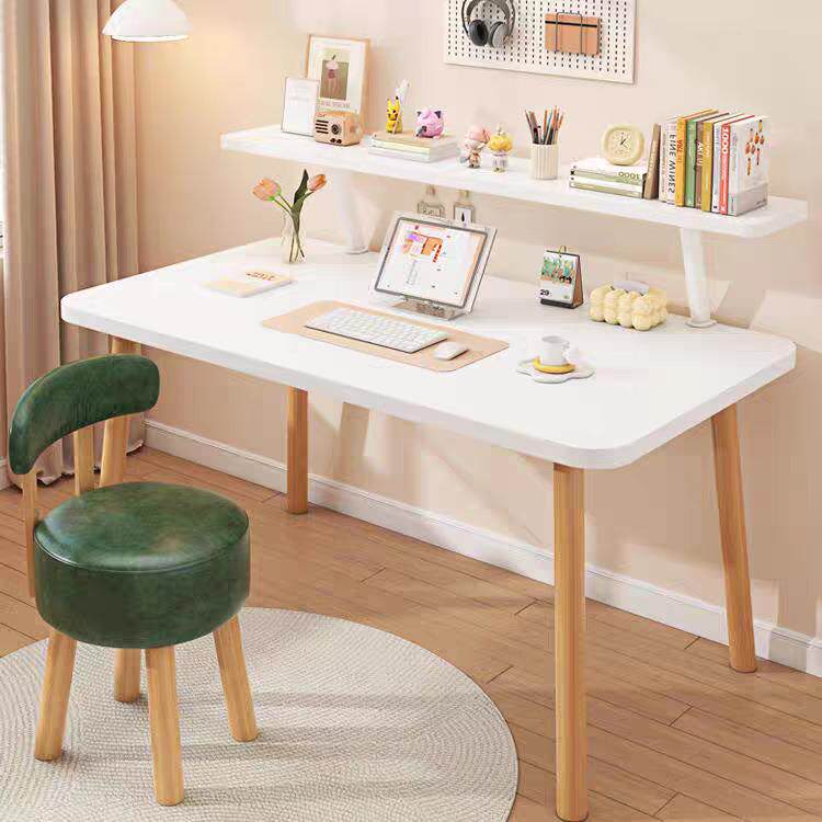 卧室简易儿童书桌子全实木环保大板电脑桌台式家用学习办公写字桌