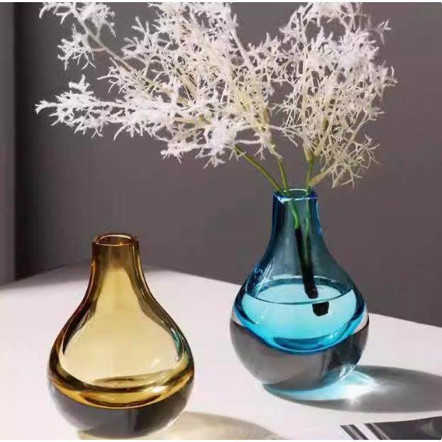 简约小玻璃花瓶高级感轻奢客厅插花餐桌琉璃花器装饰摆件,纺织面料/辅料/配套,纺织机械配件,淘宝优惠券,粉丝福利购,淘宝优惠卷