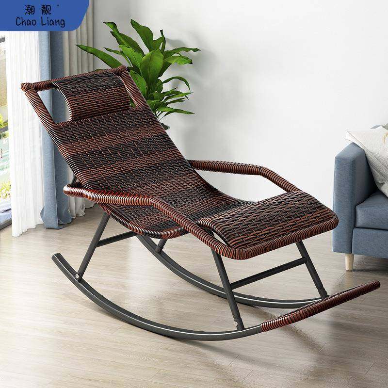 摇摇椅阳台懒人家用休闲躺椅户外庭院老人午睡简约逍遥藤编脚金属,纺织面料/辅料/配套,纺织机械配件,淘宝优惠券,粉丝福利购,淘宝优惠卷