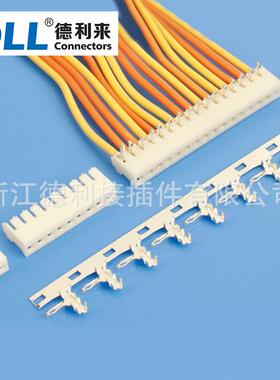 JC202.0mm间距条形连接器胶壳连接器90度焊板端子薄利多销