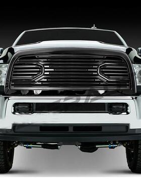 适用10-18年道奇公羊RAM250035004500中网亮黑色前脸格栅配件