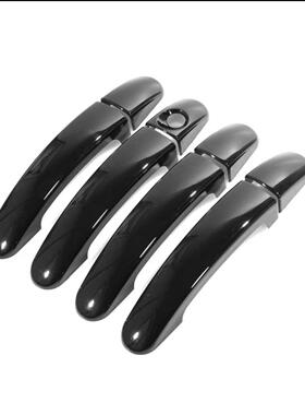 适用于福特Ranger2012-2019款拉手碳纤纹外把手亮黑握手扶手装饰