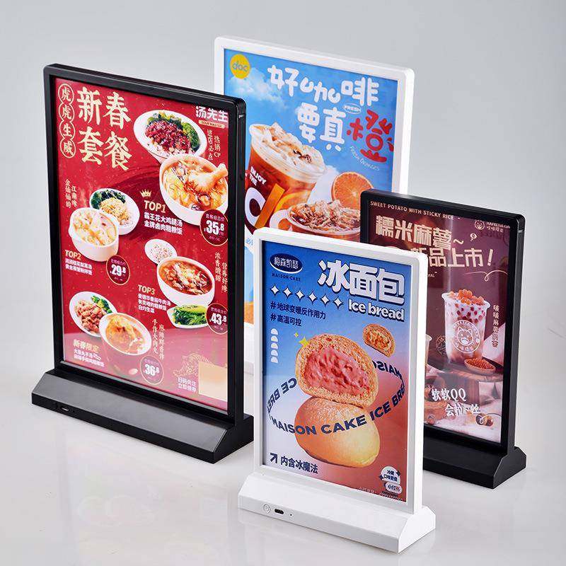 双面LED充电灯箱A4双面插画亚克力面板发光餐桌价格桌面摆台灯牌,畜牧/养殖物资,畜牧/养殖器械,淘宝优惠券,粉丝福利购,淘宝优惠卷