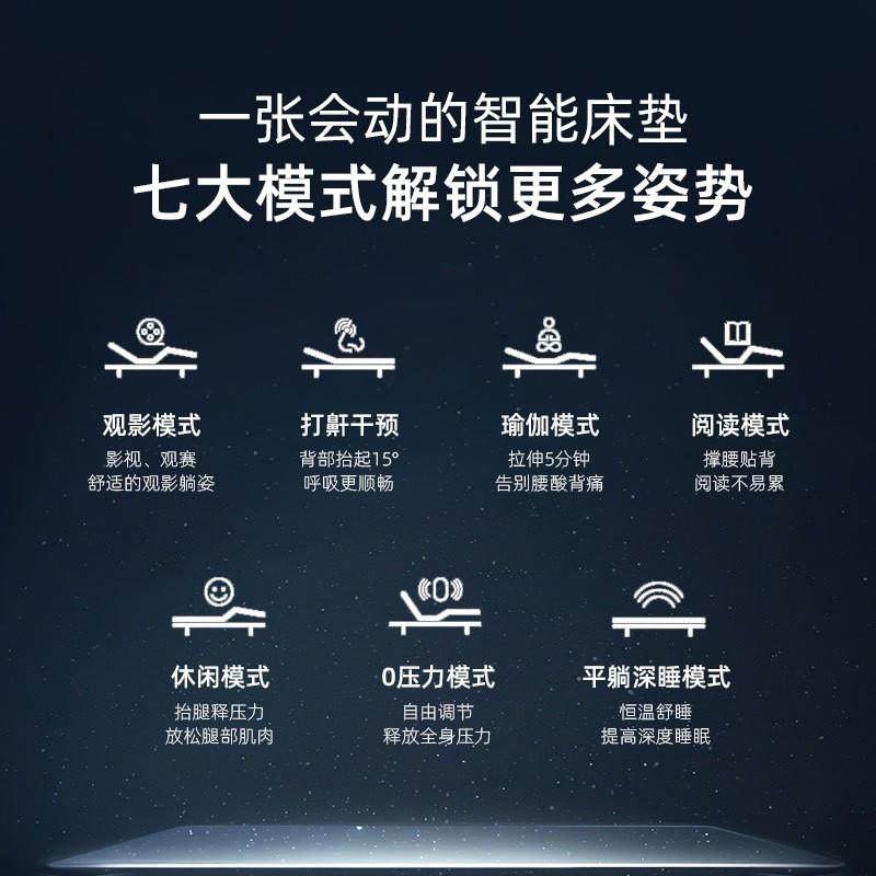 跨境海绵乳胶全自动电动智能床垫直销床垫家用零重力席梦思床垫,住宅家具,弹簧床垫,淘宝优惠券,粉丝福利购,淘宝优惠卷