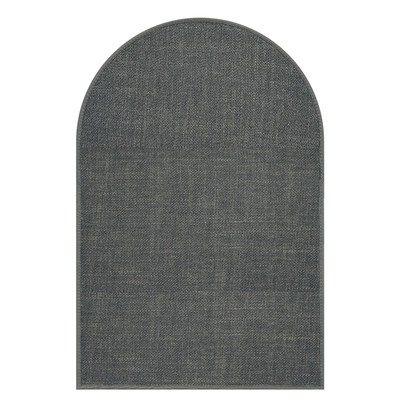 电脑椅转椅书桌下地垫高级感亚麻编织书房地毯防滑静音拱形地垫