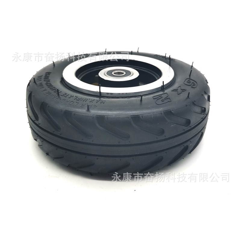 快轮F0电动滑板车后轮6X2高弹性免充气轮胎加宽轮fastwheel