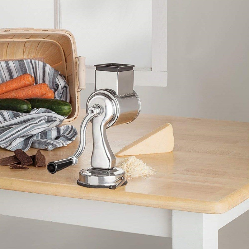 多功能切菜器手摇旋转刨丝器五合一滚筒切菜器立式四合一切片器