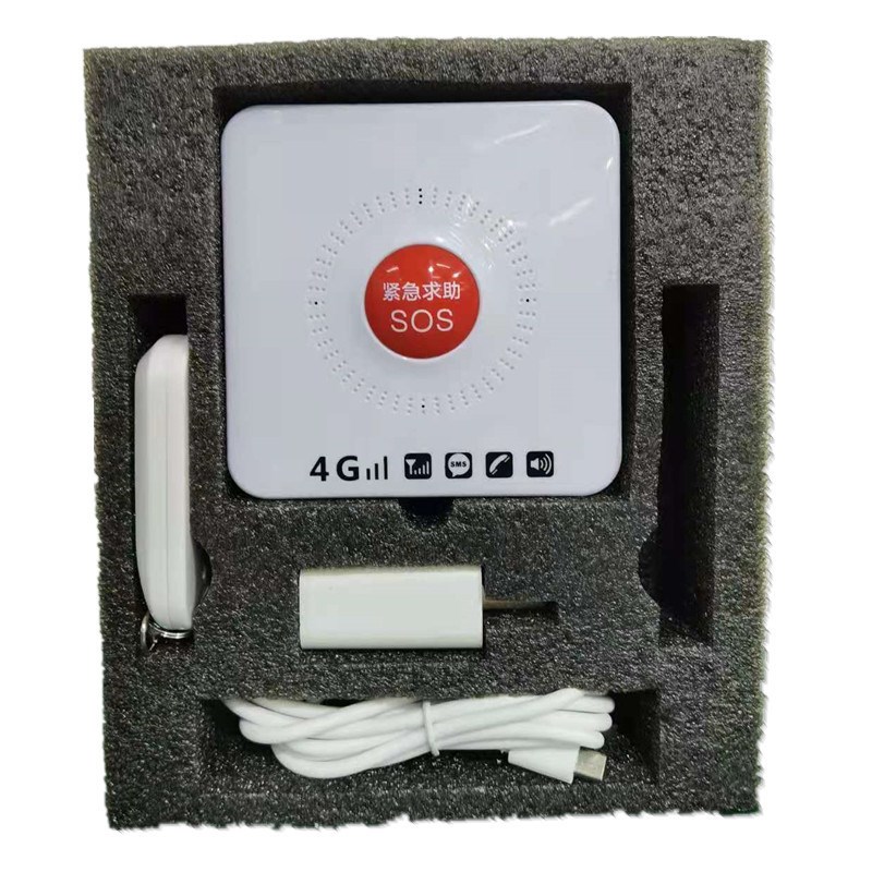 4G校园厂房家用老人一键紧急紧急报警器双向语音自动手机拨号110