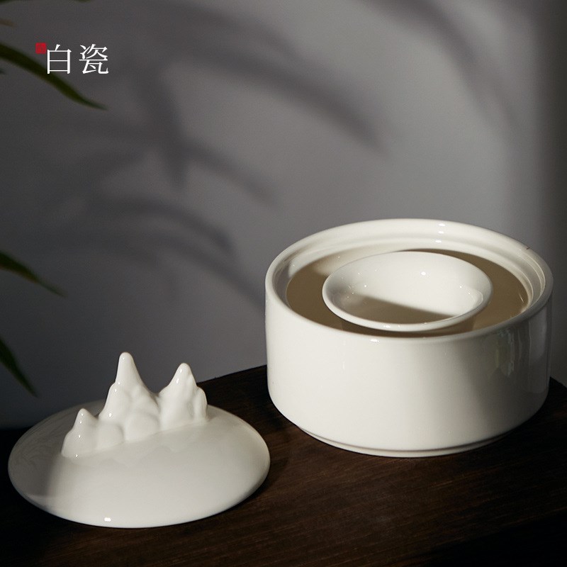 多功能不易干墨池青瓷火锅砚台墨池墨碗文房四宝书法用品墨盒