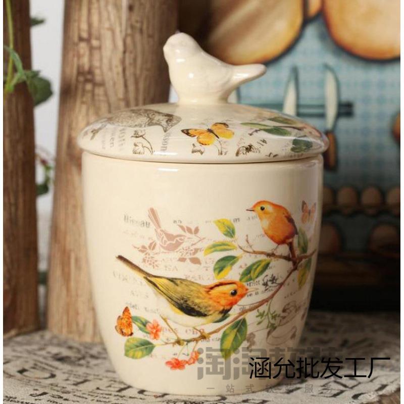 陶瓷展厅样板房厨房台面储物罐橱柜摆设家具家居软装饰品摆件田园