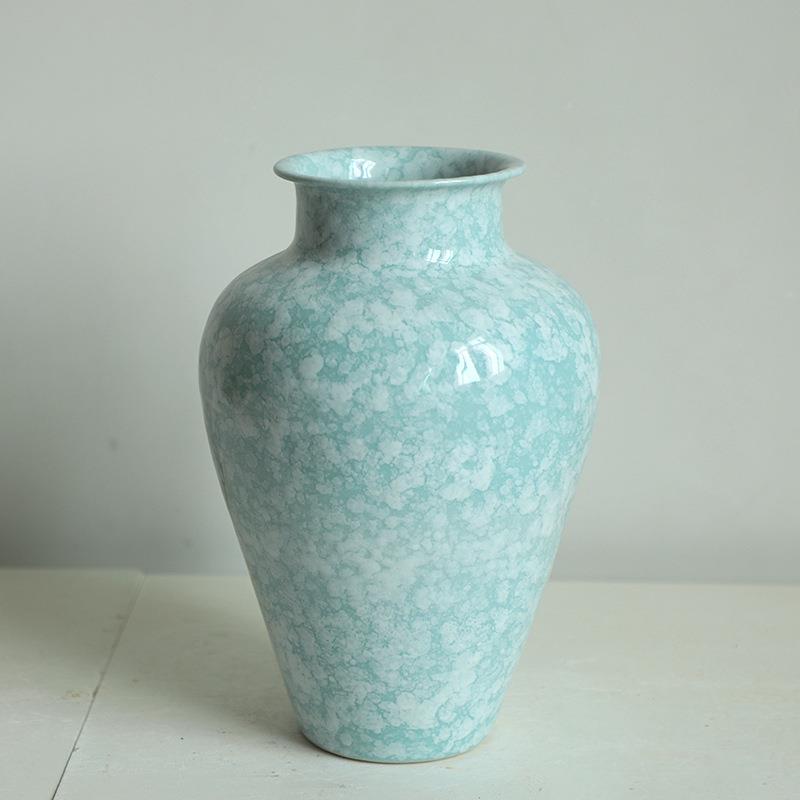 陶瓷水培花器摆件花瓶插花陶罐装饰品现代雪花釉景德镇源头跨境