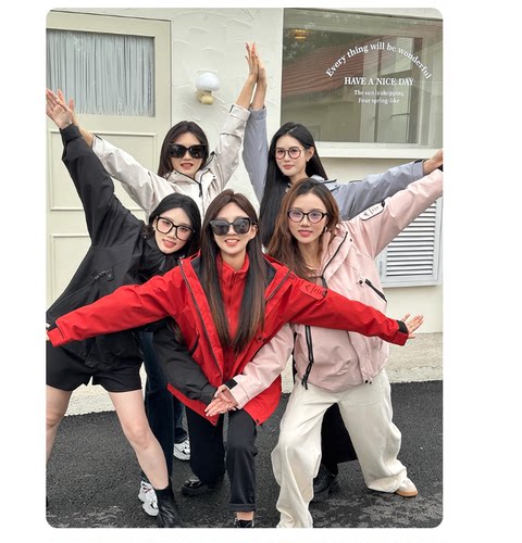 12-24F B【终结者】三合一冲锋衣加绒内胆连帽外套 81001-2518