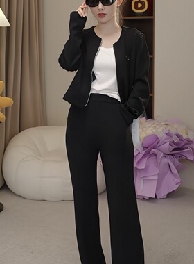 3-19F【薄款宝藏裤】春新款高腰修身显瘦微喇休闲裤 91012- C359