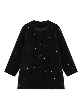 3-15H 新款重工珍珠时尚休闲短外套 81043-66169-1