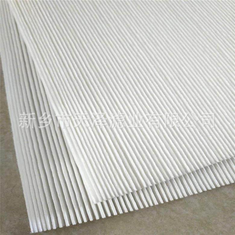 pp打折滤纸H11hepa滤纸家庭新风系统用不打胶过滤纸芯