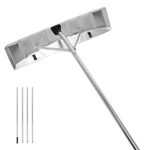 直销畅销新款 铝制屋顶雪刮带两塑料新轮可拆卸铝制雪耙