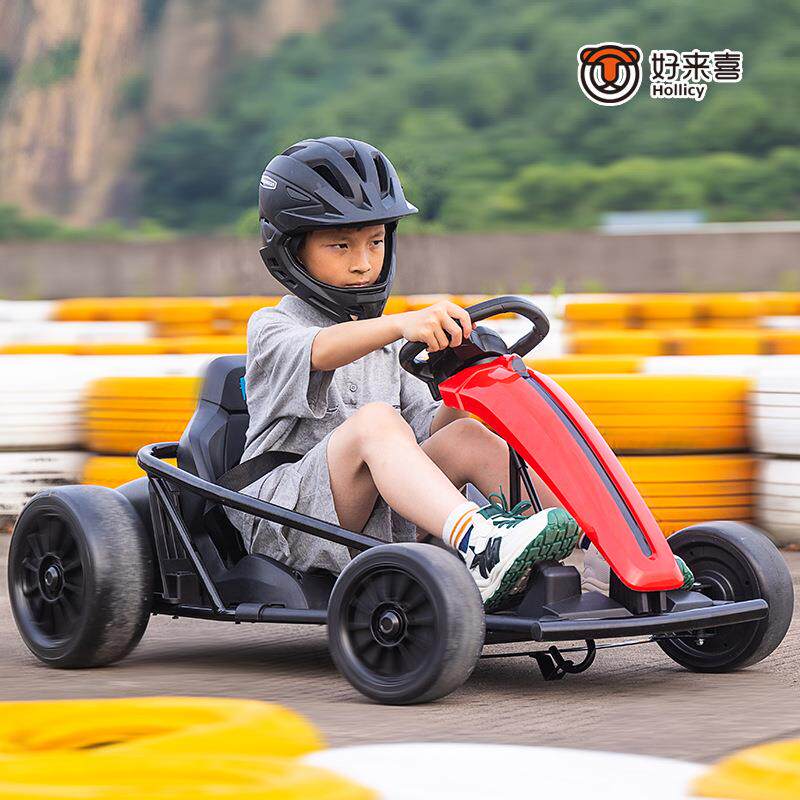 好来喜儿童电动卡丁车四轮汽车可坐大人漂移小孩车子宝宝玩具童车