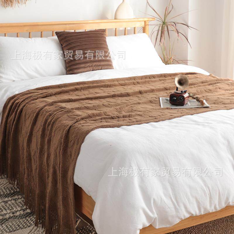 轻奢圆形锁扣床尾毯民宿床尾巾客厅沙发毯卧室床上用毛毯盖毯子,畜牧/养殖物资,畜牧/养殖器械,淘宝优惠券,粉丝福利购,淘宝优惠卷