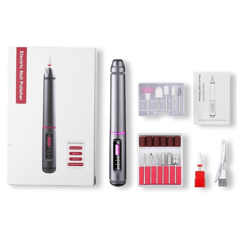 电动美甲磨甲器卸甲抛光祛死皮美甲工具便捷式家用美甲仪
