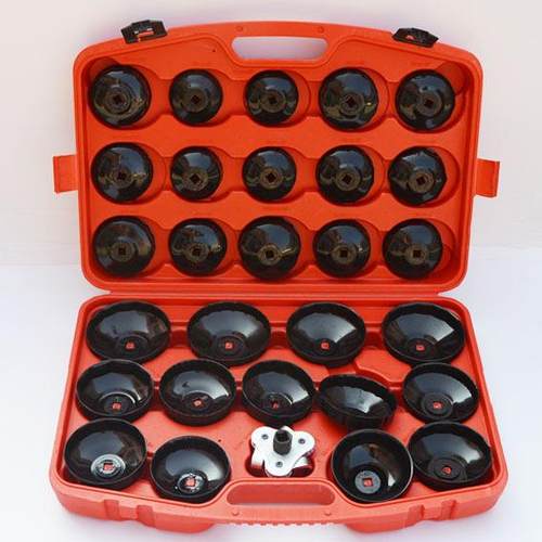 30件帽式机油格扳手套组碗型机油滤芯扳手30件套机滤扳手组