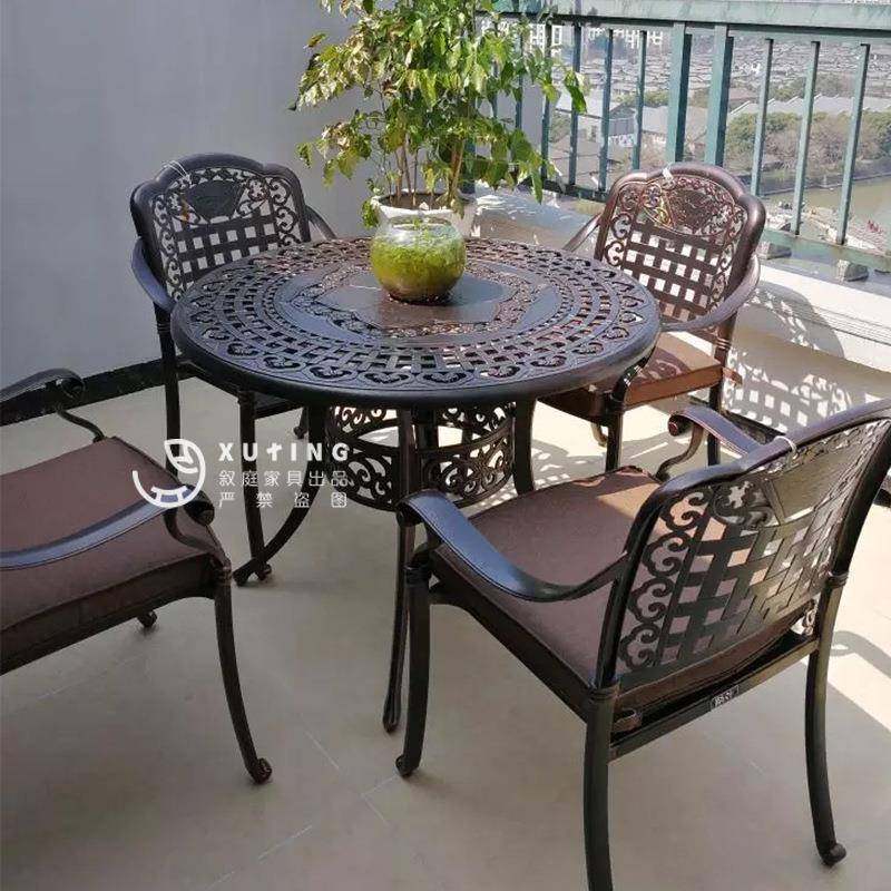 户外铸铝桌椅组合金属庭院露天室外别墅花园桌子阳台休闲铁艺家具,纺织面料/辅料/配套,纺织机械配件,淘宝优惠券,粉丝福利购,淘宝优惠卷