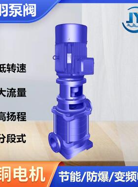 80DL50-20X4大流量高扬程立式多级离心泵 生活给水管道增压泵