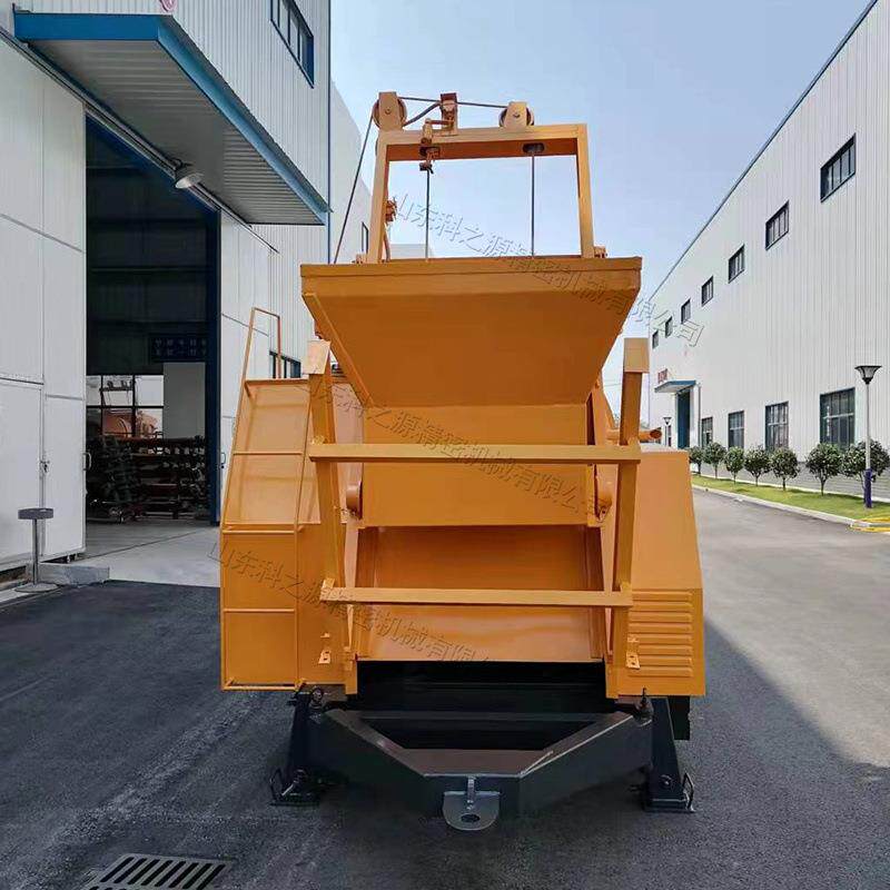 牵引式液压柴油搅拌机加泵 水泥砂浆混合拌料机 建筑混凝土上料机