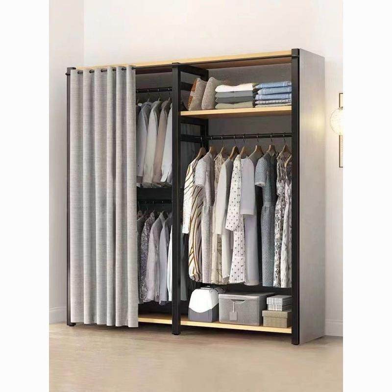 落地式防灰尘简易衣柜卧室收纳简易落地衣架客厅落地带布帘衣帽架,农用物资,其他肥料,淘宝优惠券,粉丝福利购,淘宝优惠卷
