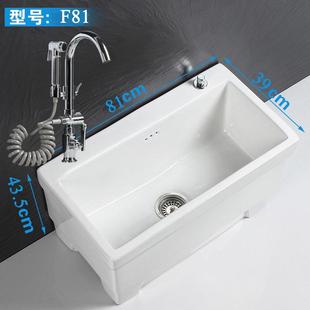 阳台陶瓷墩布池洗地盆拖新品 超长方形高脚见详情家用特大号拖把池