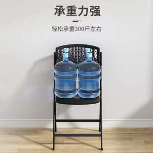 靠背椅简约可收折的椅子折叠椅阳台吧台折叠椅收折椅子家用办公椅