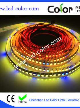 四合一内置IC编程SK6812RGBW 全彩144灯幻彩灯带灯条跑马灯像素灯